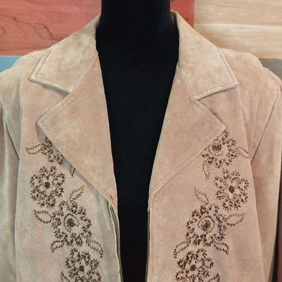 1x nolan Miller 100% leather jacket with bead embellishment - Picture 3 of 6